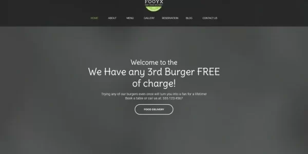 Fooxy Food Delivery Service WordPress Theme 1.0.0 GPL Theme