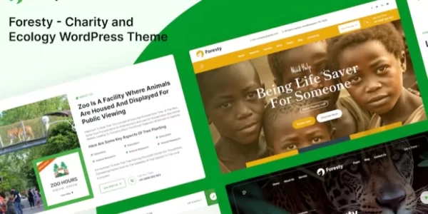 Foresty Charity and Ecology WordPress Theme 1.0.2 GPL Theme
