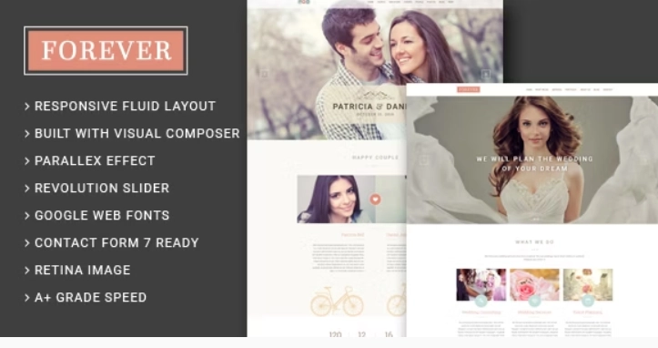 Forever Wedding Couple Planner/ Agency WordPress Theme 1.1.1 GPL Theme