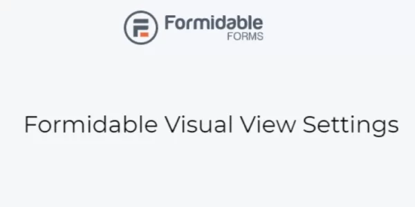 Formidable Visual View Settings 5.5.1 GPL Plugins
