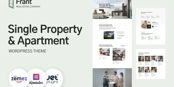 Frant Single Property Apartment WordPress Theme buildwall 1.0.1 GPL Theme