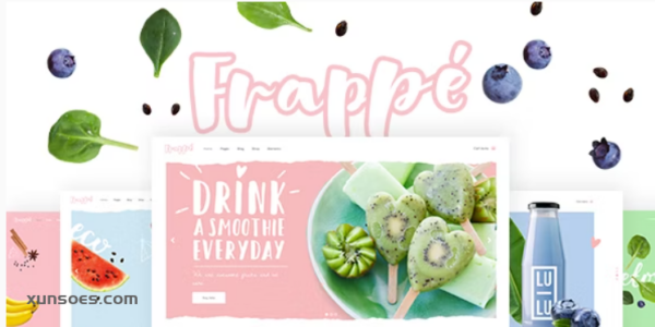 Frappé Smoothie, Juice Bar and Organic Food Theme 1.7 GPL Theme