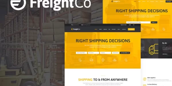 FreightCo Logistics WordPress Theme 1.1.4 GPL Theme