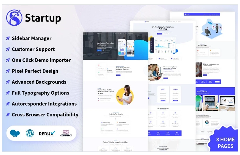 Fresh Startup Business WordPress Theme 1.0.0 GPL Theme