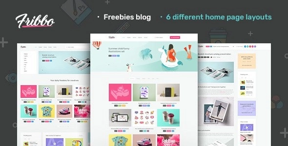 Fribbo Freebies Blog WordPress Theme 1.0.2 GPL Theme