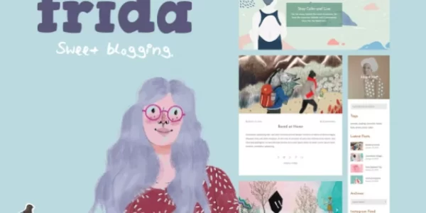 Frida A Sweet Classic Blog Theme 7.0.3 GPL Theme