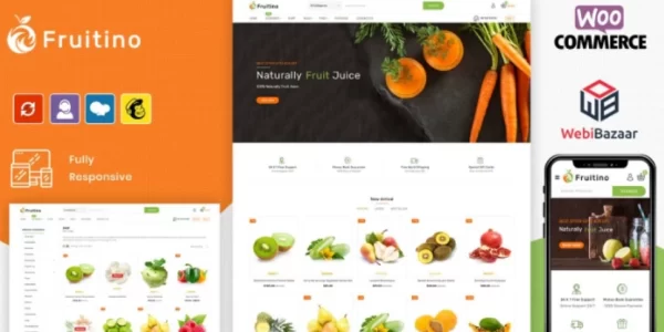 Fruitino Food Grocery Store WooCommerce Theme 1.0.0 GPL Theme