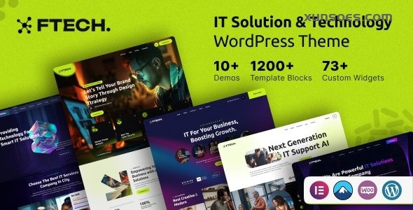 Ftech IT Solution Technology WordPress 1.0.2 GPL Theme
