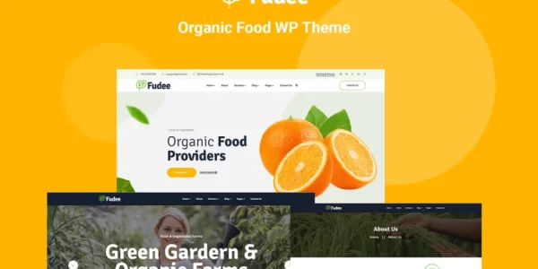 Fudee Organic Food Elementor WordPress Theme 1.0 GPL Theme