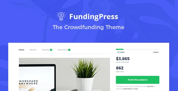 Fundingpress The Crowdfunding WordPress Theme 5.2 GPL Theme