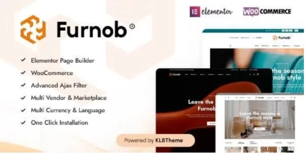 Furnob Furniture Store WooCommerce Theme 1.2.2 GPL Theme
