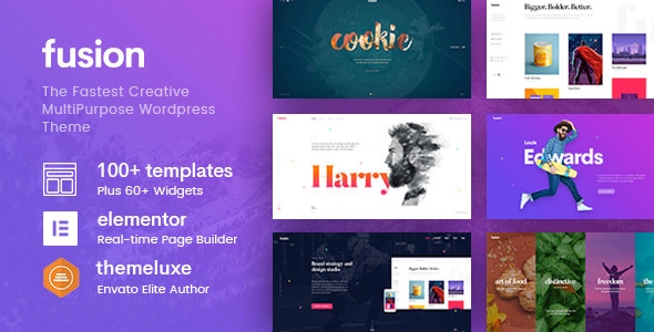Fusion Creative Multi-Purpose WordPress Theme 1.3.33 GPL Theme