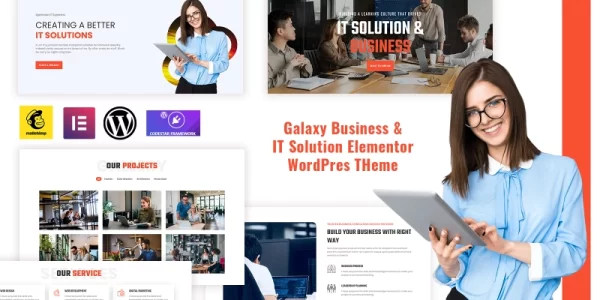 GalaxyPro Consulting and IT WordPress Theme 1.0.0 GPL Theme