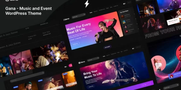 Gana Music and Event WordPress Theme 1.0.3 GPL Theme