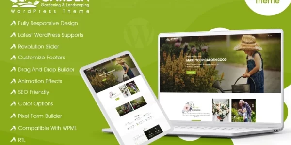 Garden Gardening and Landscaping WordPress Theme 1.0.0 GPL Theme