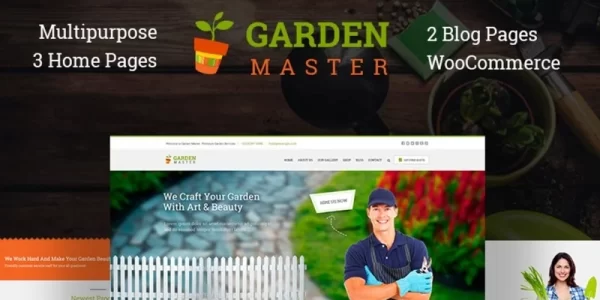 Garden Master WordPress Theme 2.0 GPL Theme