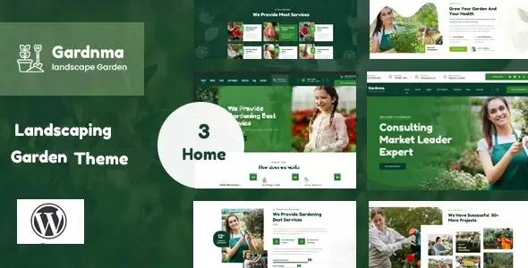 Gardnma Gardening and Landscaping WordPress Theme 1.0 GPL Theme