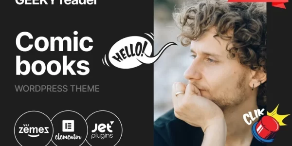 Geeky Reader WordPress Comic Books Theme WordPress Theme 1.0.1 GPL Theme