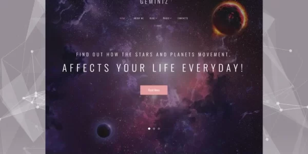 Geminiz Astrology Blog WordPress theme WordPress Theme 1.0.0 GPL Theme