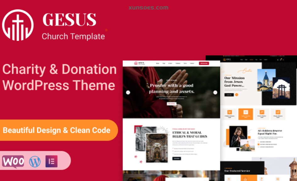 Gesus – Charity Donation WordPress Theme 1.0.0 GPL Theme