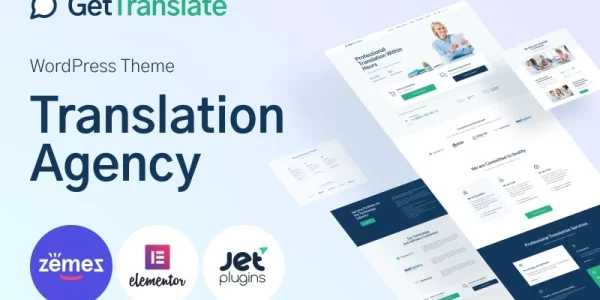 GetTranslate Translation Agency WordPress Theme 1.0.1 GPL Theme