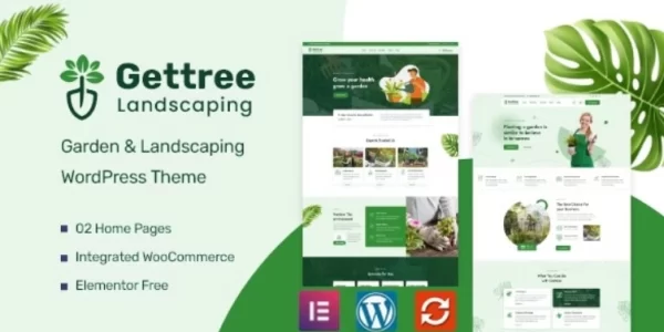 Gettree – Garden Landscaping WordPress Theme 1.1.4 GPL Theme