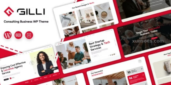 Gilli Business Consulting WordPress Theme 1.0.6 GPL Theme