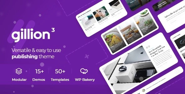 Gillion | Multi-Concept Blog/Magazine Shop WordPress Theme 4.8 GPL Theme