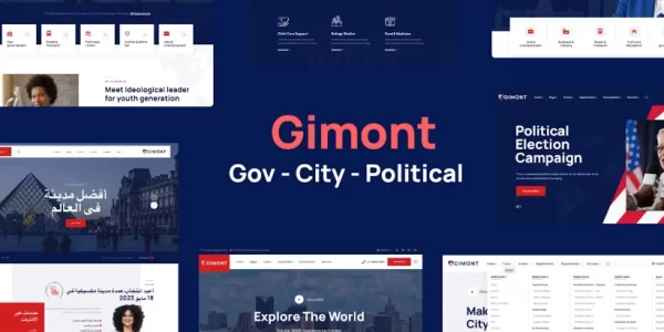 Gimont Political City Gov Campaign WP Theme 1.0.4 GPL Theme