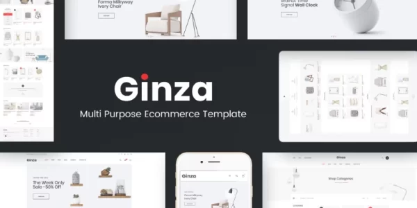 Ginza Furniture Theme for WordPress 1.0.8 GPL Theme