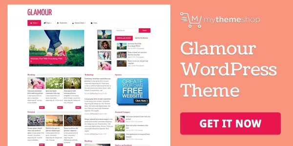 Glamour WordPress Theme 2.1.1 GPL Theme
