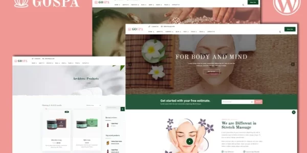 Go Spa | Beauty Salon and Spa Services WordPress Theme 1.0.1 GPL Theme