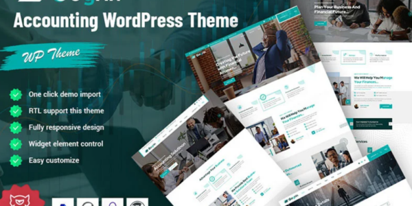 Gogrin Accounting Responsive WordPress Theme 1.0.1 GPL Theme