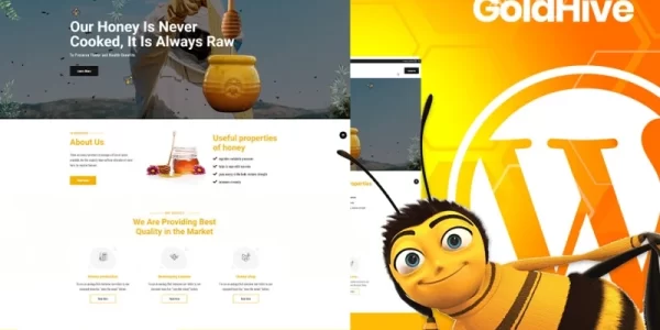Goldhive | Honey Farm and Production WordPress Theme 1.0.0 GPL Theme
