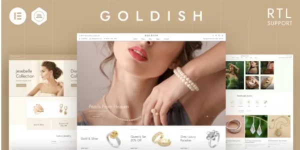 Goldish Jewelry Store WooCommerce Theme 3.12 GPL Theme