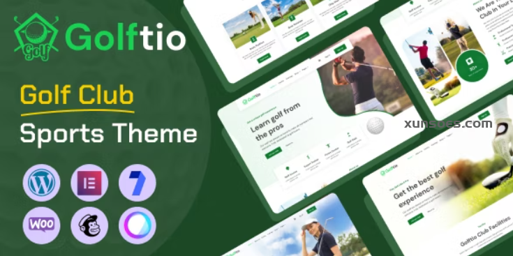 Golftio Golf Club Sports WordPress Theme 1.0.0 GPL Theme