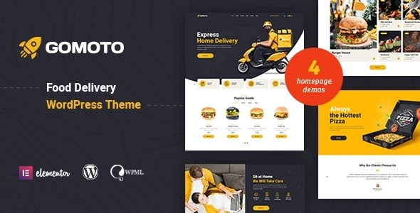 Gomoto Food Delivery Medical Supplies WordPress Theme 1.3.5 GPL Theme