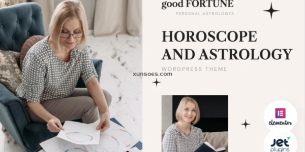 Good Fortune Horoscope and Astrology WordPress Theme 1.0.1 GPL Theme
