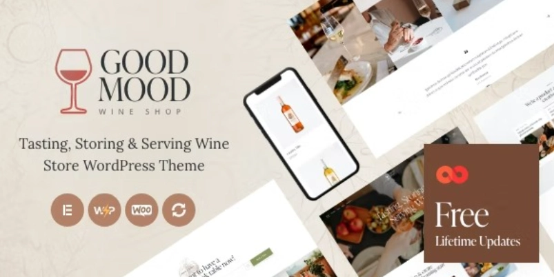 Good Mood – Wine Shop WordPress Theme 1.0 GPL Theme