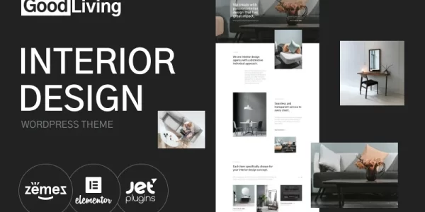 GoodLiving Interior Design WordPress Theme 1.0.1 GPL Theme