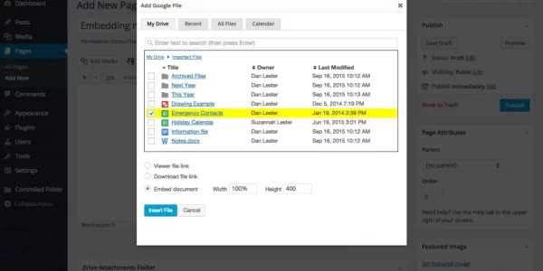 Google Drive Embedder for WordPress Enterprise 5.2.3 GPL Plugins