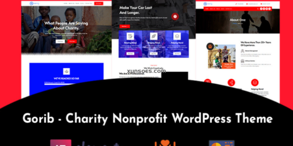 Gorib Charity WordPress Theme 1.0.0 GPL Theme