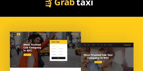 Grab Taxi 1.2.6 GPL Theme