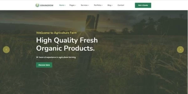 Graingrower – Agriculture Farming WordPress Theme 1.0.3 GPL Theme