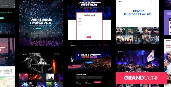 Grand Conference | Event WordPress 5.2 GPL Theme
