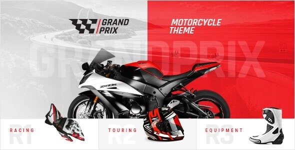 GrandPrix Motorcycle WordPress Theme 1.4 GPL Theme
