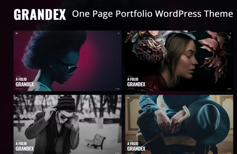 Grandex One Page Portfolio WordPress Theme 1.0 GPL Theme