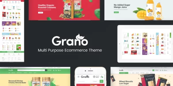 Grano Organic Food WordPress Theme 1.0 GPL Theme