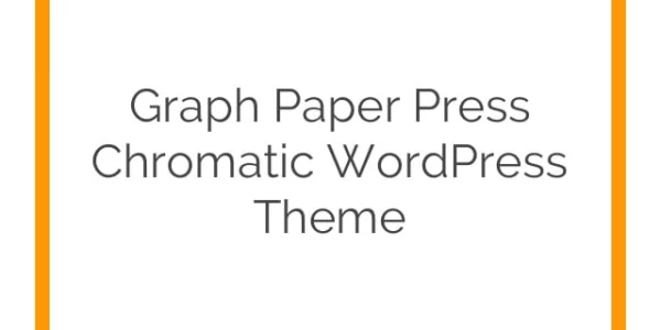 Graph Paper Press Chromatic WordPress Theme 4.0.1 GPL Theme