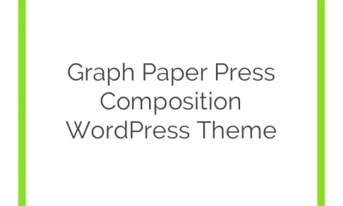 Graph Paper Press Composition WordPress Theme 1.0.2 GPL Theme